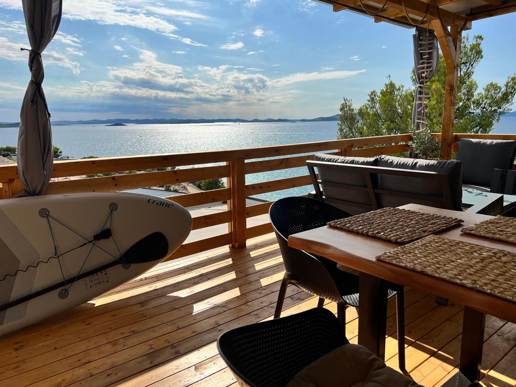 D-View Premium Mobile Home - Panoramic Seaview - 150 M From Beach, Free Parking Drage Dış mekan fotoğraf