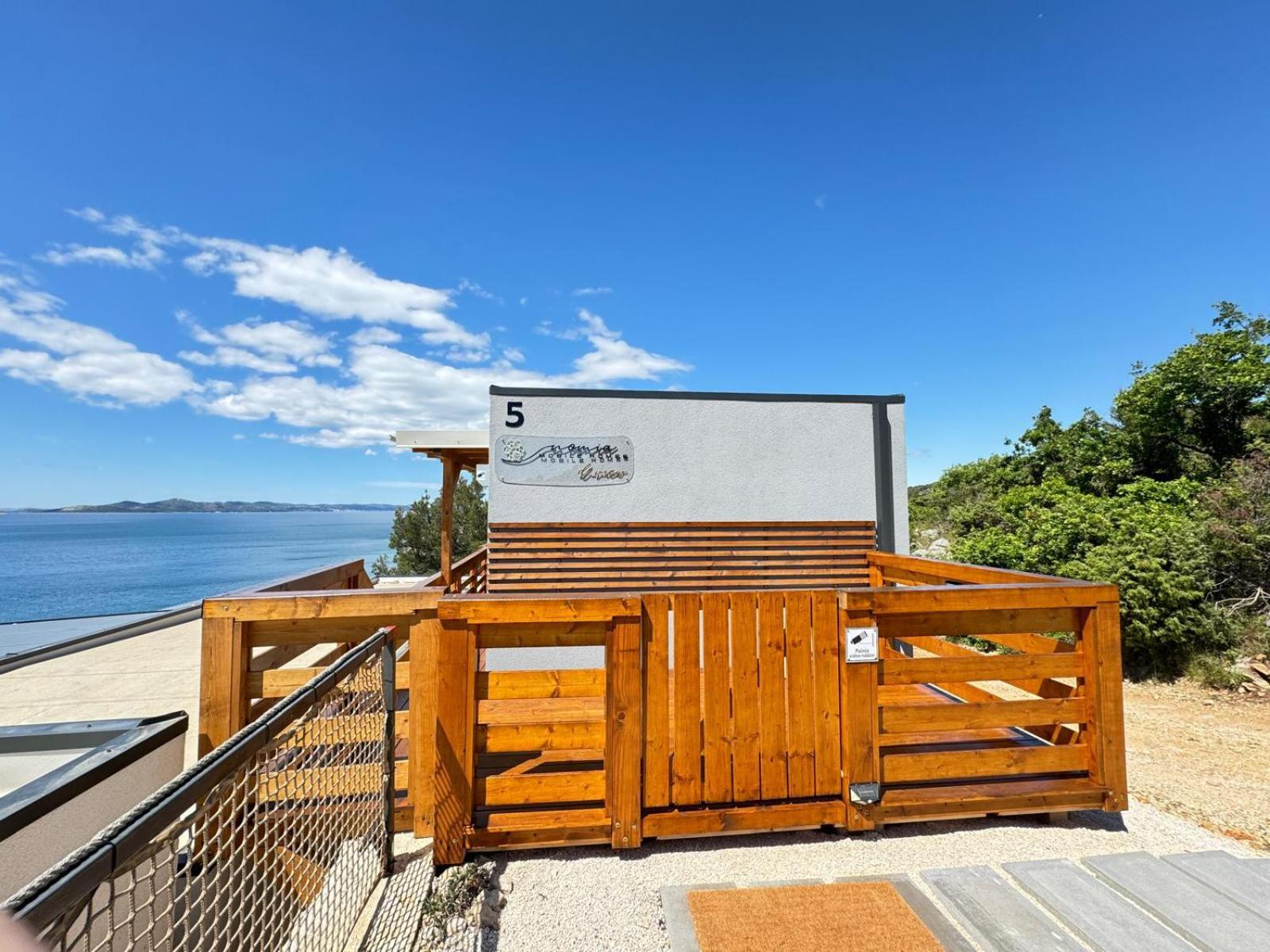 D-View Premium Mobile Home - Panoramic Seaview - 150 M From Beach, Free Parking Drage Dış mekan fotoğraf