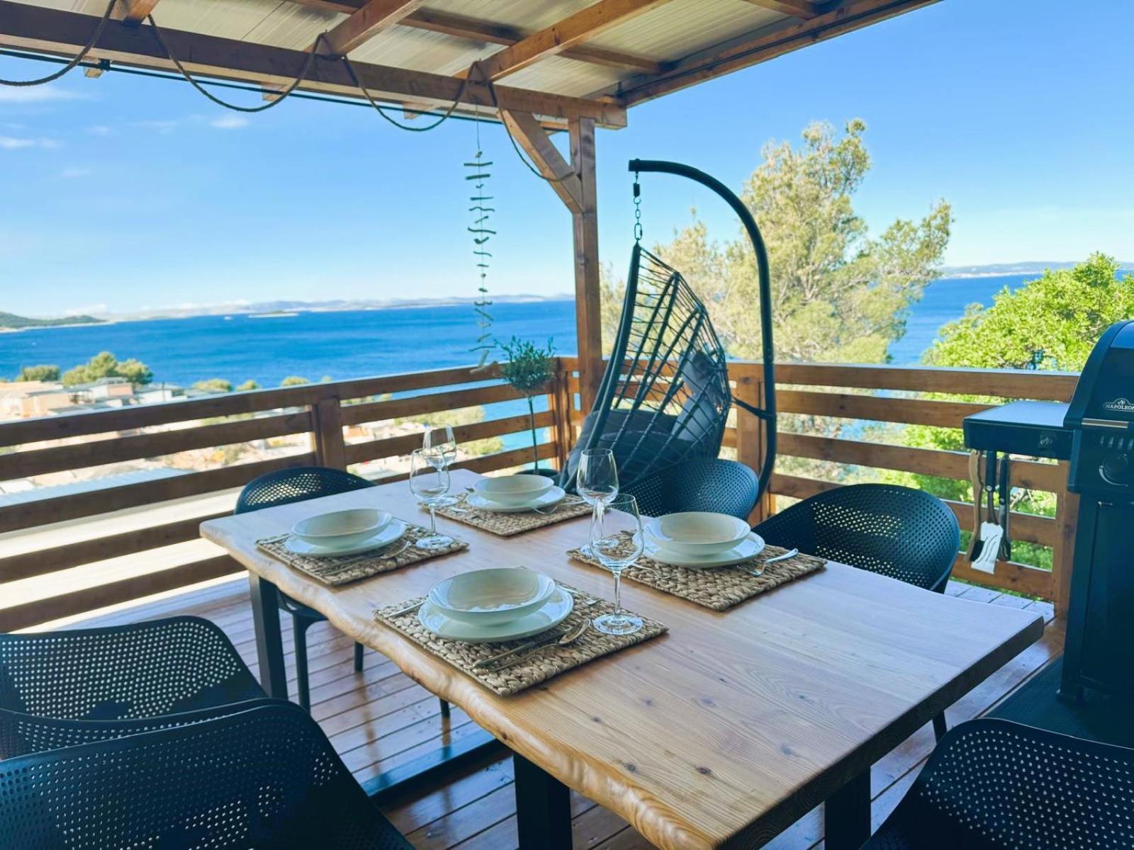 D-View Premium Mobile Home - Panoramic Seaview - 150 M From Beach, Free Parking Drage Dış mekan fotoğraf