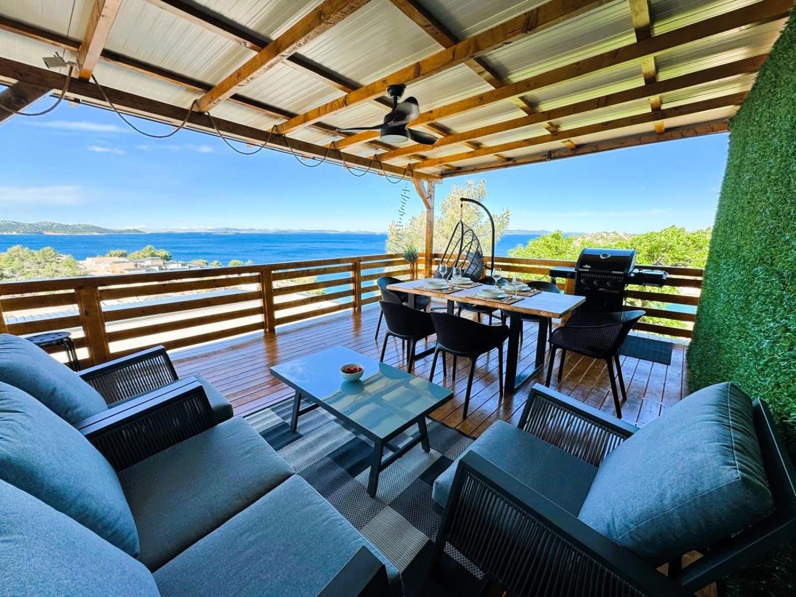 D-View Premium Mobile Home - Panoramic Seaview - 150 M From Beach, Free Parking Drage Dış mekan fotoğraf